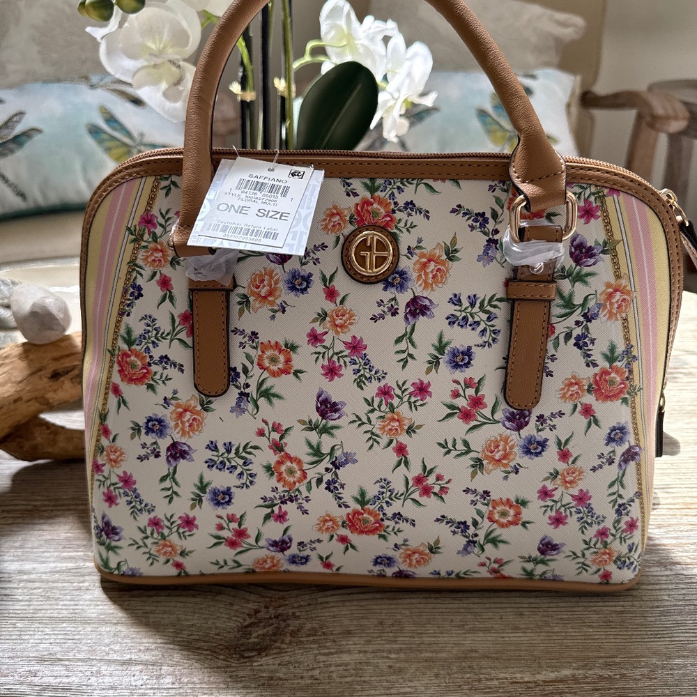 Giani Bernini Pastel Floral Medium Dome Satchel